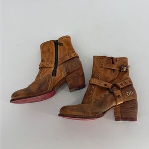 Bed Stu Octane 2 Leather Ankle Boots Women’s Size 6.5